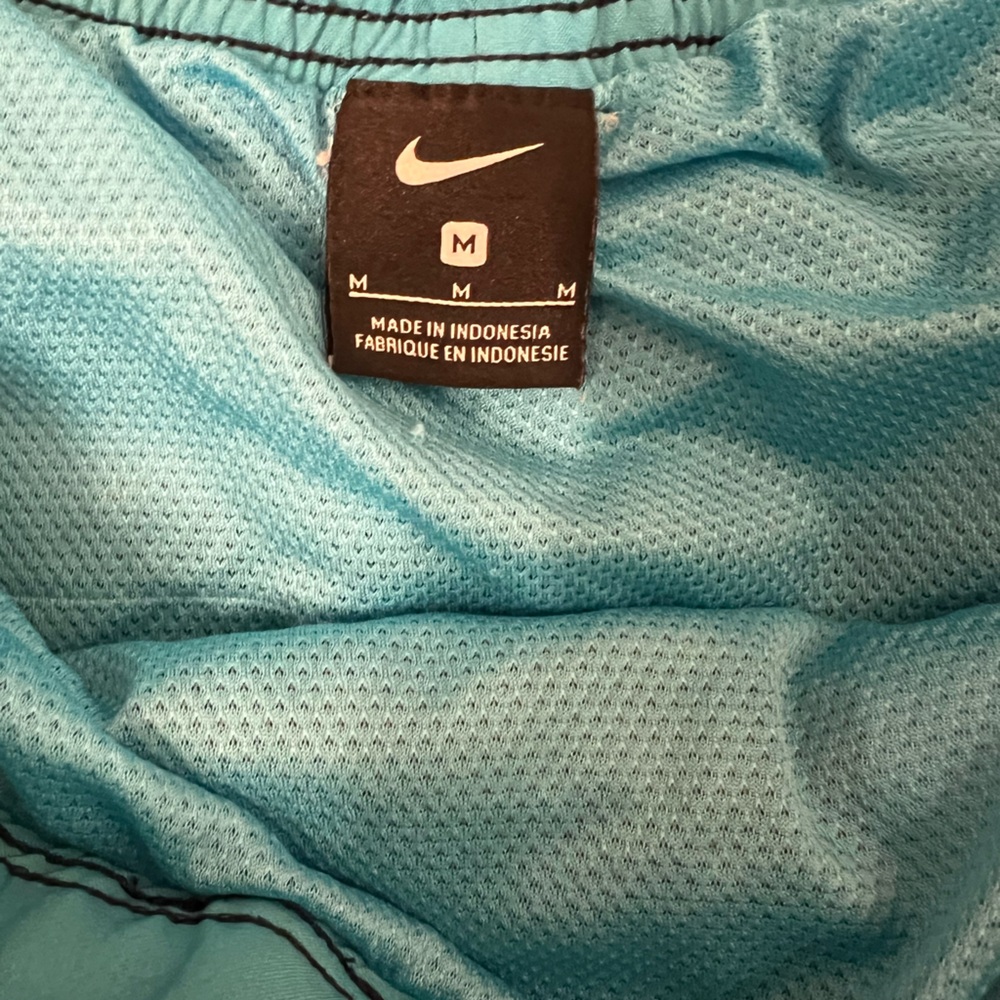 Nike Swim Trunks Shorts M Pockets Logo Surf Beach Outdoor Lined - Picture 5 of 5